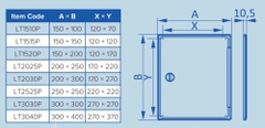 Cửa kỹ thuật NHỰA có tay nắm LT-P