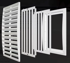 Cửa gió vuông NHỰA điều chỉnh lưu lượng RRPN