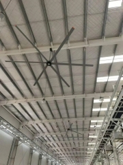 Quạt trần sải cánh rộng, tốc độ chậm, lưu lượng lớn HVLS - 6 cánh