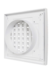 Cửa gió Nhựa NGOÀI TRỜI - điều chỉnh lưu lượng + cổ gắn ống RRP-F