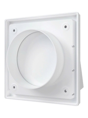 Cửa gió mái che vuông nhựa NGOÀI TRỜI + cổ gắn ống K-FV