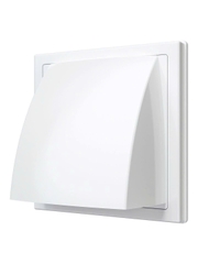 Cửa gió mái che vuông nhựa NGOÀI TRỜI + cổ gắn ống K-FV