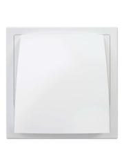 Cửa gió mái che vuông nhựa NGOÀI TRỜI + cổ gắn ống K-FV