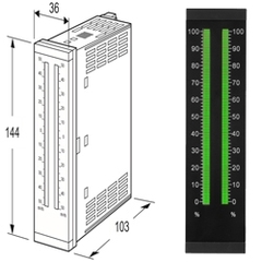 SD10 3-input channels, Bargraph, 4-digit Digital Display, Alarm Output