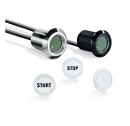 Illuminated pushbutton with touch surface in M22 design