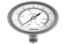 Fantinelli - Bourdon tube pressure gauges