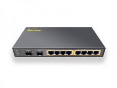 2*GE SFP and 8*10/100/1000M TX with PoE (OPT-PSE2210)