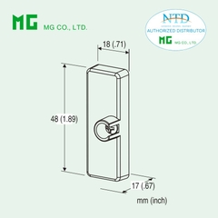 Nắp che socket P-M8 MG (M-System)