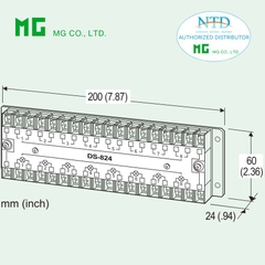 Thiết bị cấp nguồn cho 8 vòng dòng DS-824 MG (M-System)
