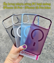 [PC mờ] Ốp cứng mờ chống vân tay (loại mỏng) iPhone 18 Pro