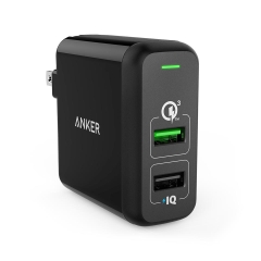 Sạc Anker 2 Cổng, 30W, Quick Charge 3.0 [Powerport 2, 30W, QC 3.0]