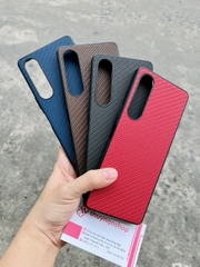 Ốp lưng da caro viền nhựa dẻo Sony Xperia 1 V