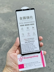 Kính cường lực full màn hình Sony Xperia 10 V keo 100% toàn màn hình, cảm ứng nhạy 100%