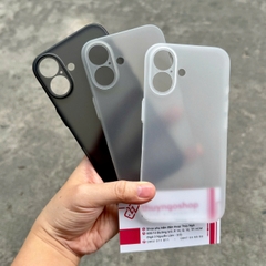 Ốp lưng nhám siêu mỏng full camera iPhone 16 Plus
