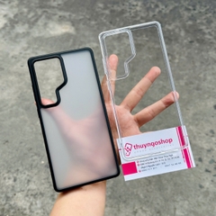 Ốp lưng trong suốt / đen mờ chống sốc Samsung S25 Ultra