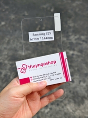 Kính cường lực trong suốt full màn hình Samsung S25  (kính không viền đen)