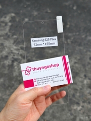 Kính cường lực trong suốt full màn hình Samsung S25 Plus  (kính không viền đen)