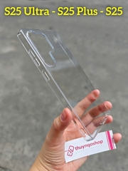 Ốp cứng siêu trong suốt chống ố vàng (ốp mỏng) Samsung S25 Ultra