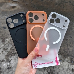 Ốp lưng mỏng chống dấu vân tay iPhone 17 Pro Max (nam châm hít)