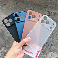 Ốp lưng nhám siêu mỏng full camera iPhone 17 Pro