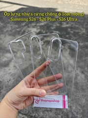 Ốp cứng siêu trong suốt chống ố vàng (ốp mỏng) Samsung S26