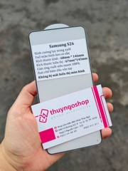 [Trong suốt] Kính cường lực Full màn hình Samsung S26  (nhận vân tay 100%)