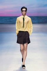 Dual Placket Sleeve Sheer Shirt