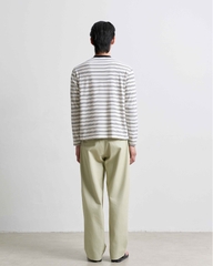 Cole Striped Long-Sleeve Henley T-Shirt