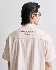 Ray Striped Embroidered Short-Sleeve Shirt