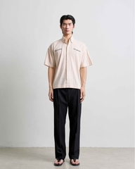 Ray Striped Embroidered Short-Sleeve Shirt