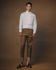Yan Cuffed Pleated Trousers