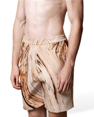 Buzz Woodgrain Print Shorts