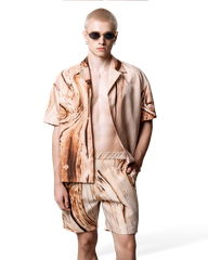 Buzz Woodgrain Print Shorts