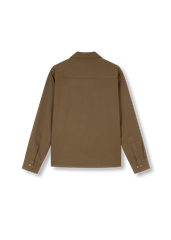 Tan Zip-neck Shirt