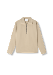 Tan Zip-neck Shirt