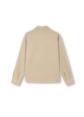 Tan Zip-neck Shirt
