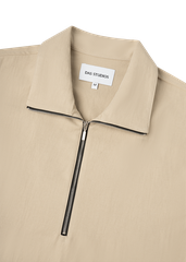 Tan Zip-neck Shirt