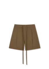 Tan Drawstring Shorts