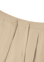 Tan Drawstring Shorts