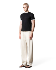 Gra Contrast Trim T-Shirt