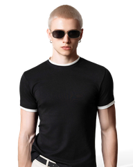 Gra Contrast Trim T-Shirt