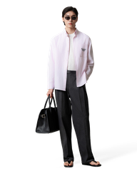 Thiin Embroidered Letter Pattern Shirt