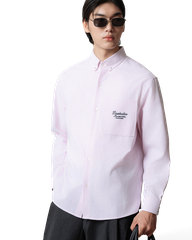 Thiin Embroidered Letter Pattern Shirt