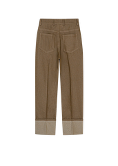 Yan Cuffed Pleated Trousers