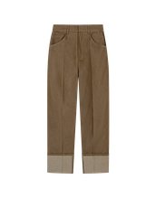Yan Cuffed Pleated Trousers