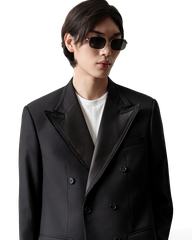 Ylas Fringed Silk Lapel Jacket