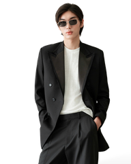 Ylas Fringed Silk Lapel Jacket