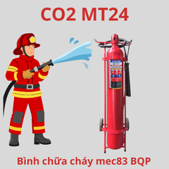 Bình Chữa Cháy xe đẩy  C02 MT24-24kg  Mec83 bộ quốc phòng