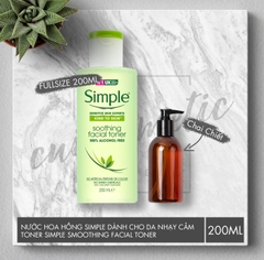 Toner Simple - Nước Hoa Hồng Simple Dành Cho Da Nhạy Cảm