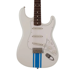 Guitar Điện Fender 2023 Collection Made In Japan Traditional 60s Stratocaster SSS, Olympic White / Blue Stripes